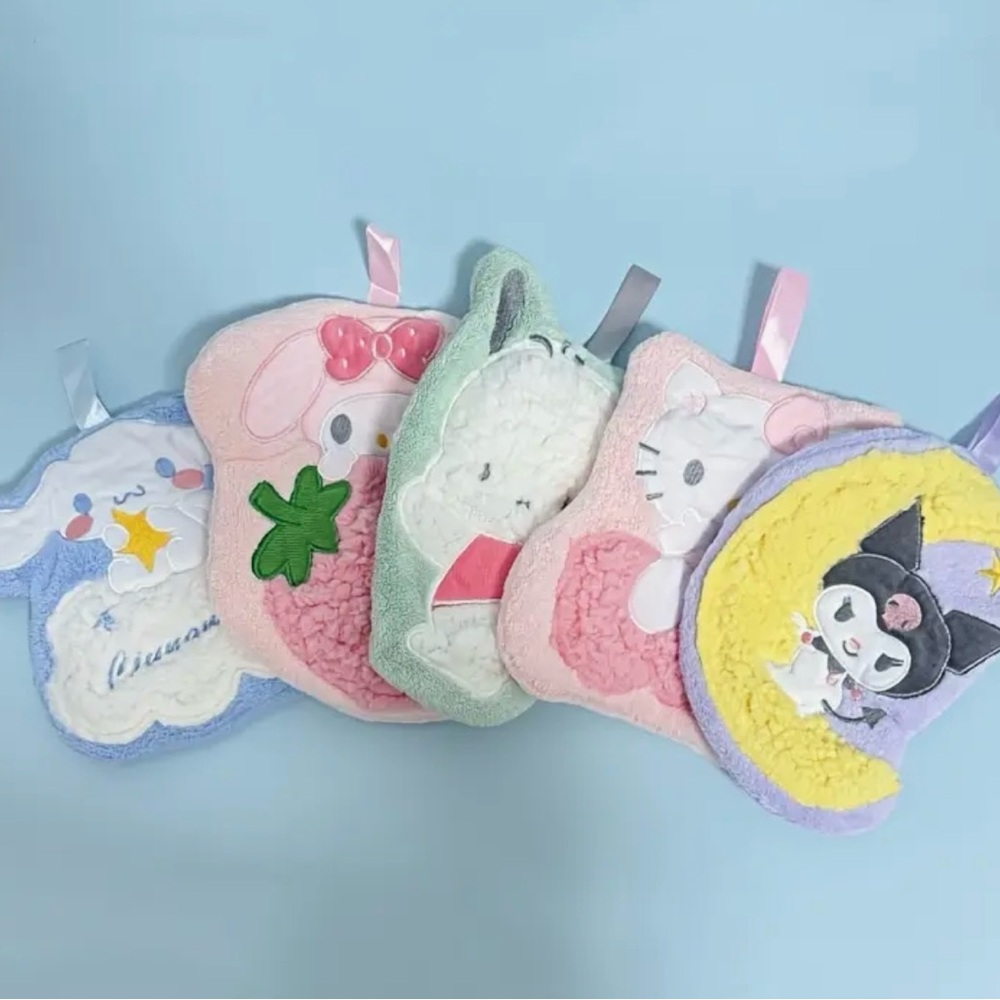 Sanrio KUROMI 1 Hanging Padded Thick Wash Cloth - Picture 7 of 7